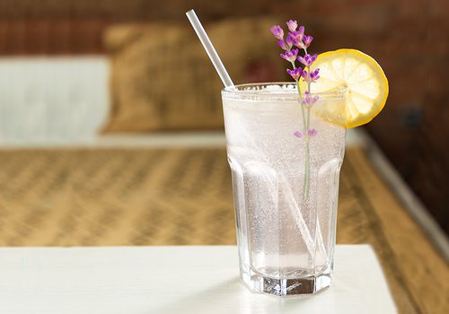 Iced Sparkling Lavender Lemonade from Eurasia Coffee Co. in Springfield MO