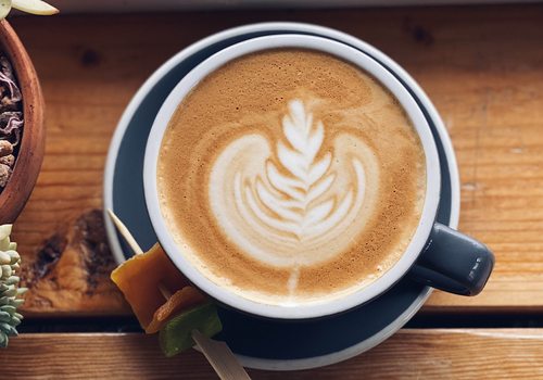Coffee with foam art