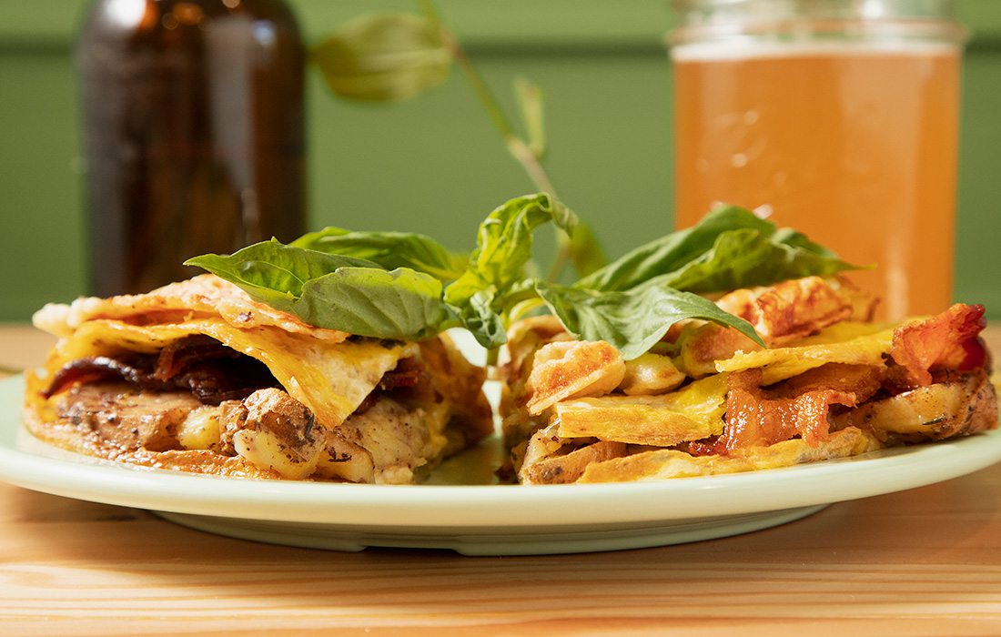 Build-your-own waffle bar at Culture Counter in Springfield MO