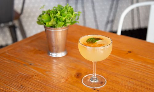 Old Cuban cocktail at The Golden Girl Rum Club in Springfield, MO