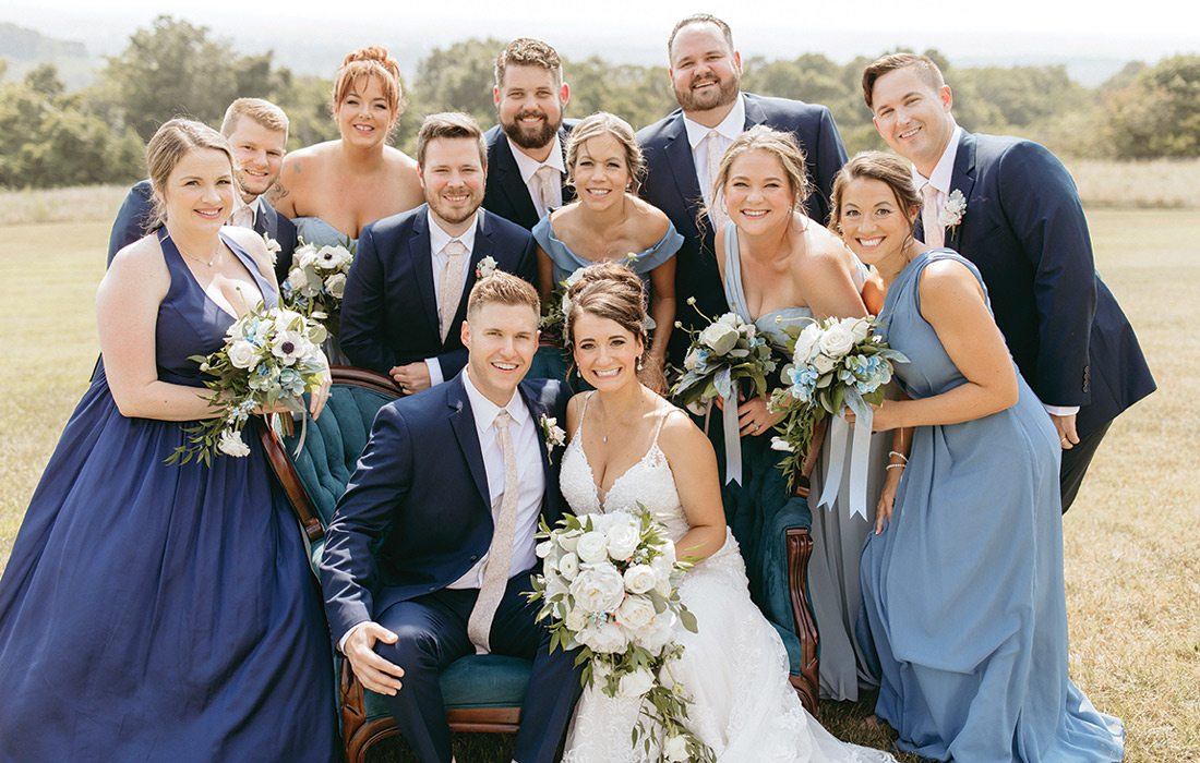 Duckworth and Snodgrass wedding party