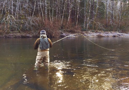Fishing in the Winter near Springfield MO