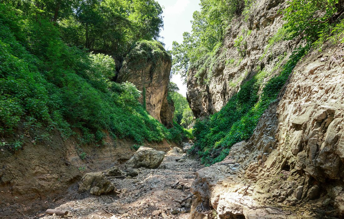 Cliffsides at Grand Gulf State Park, Missouri