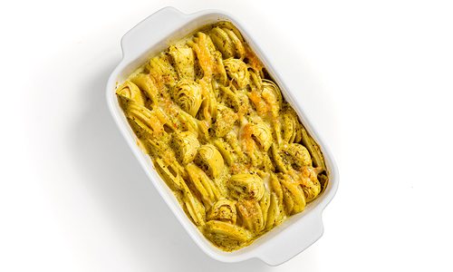 Potato and artichoke gratin