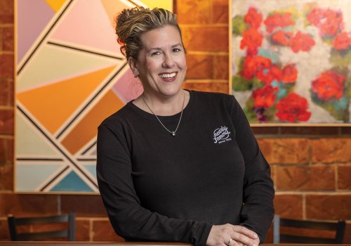 Nancy Miller, owner of Nearly Famous Deli & Pasta House