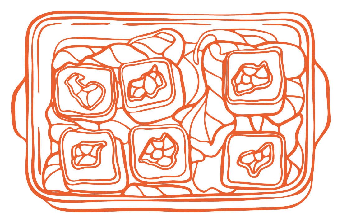 Bento box illustration