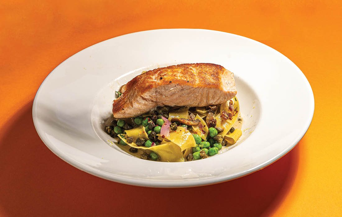 Pan roasted salmon