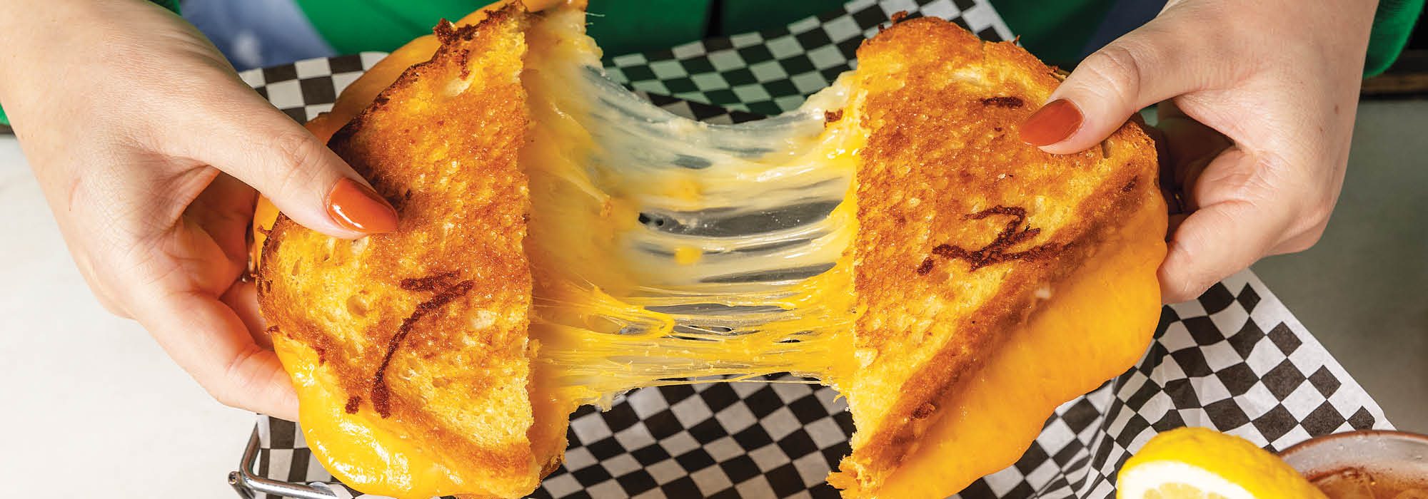 Toasted cheese sandwich