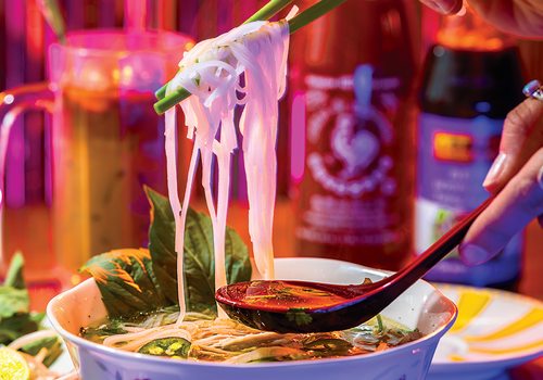 Noodles from Pho Kim in Springfield, MO