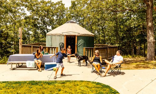 Family at Pomme de Terre State Park in southwest Missouri