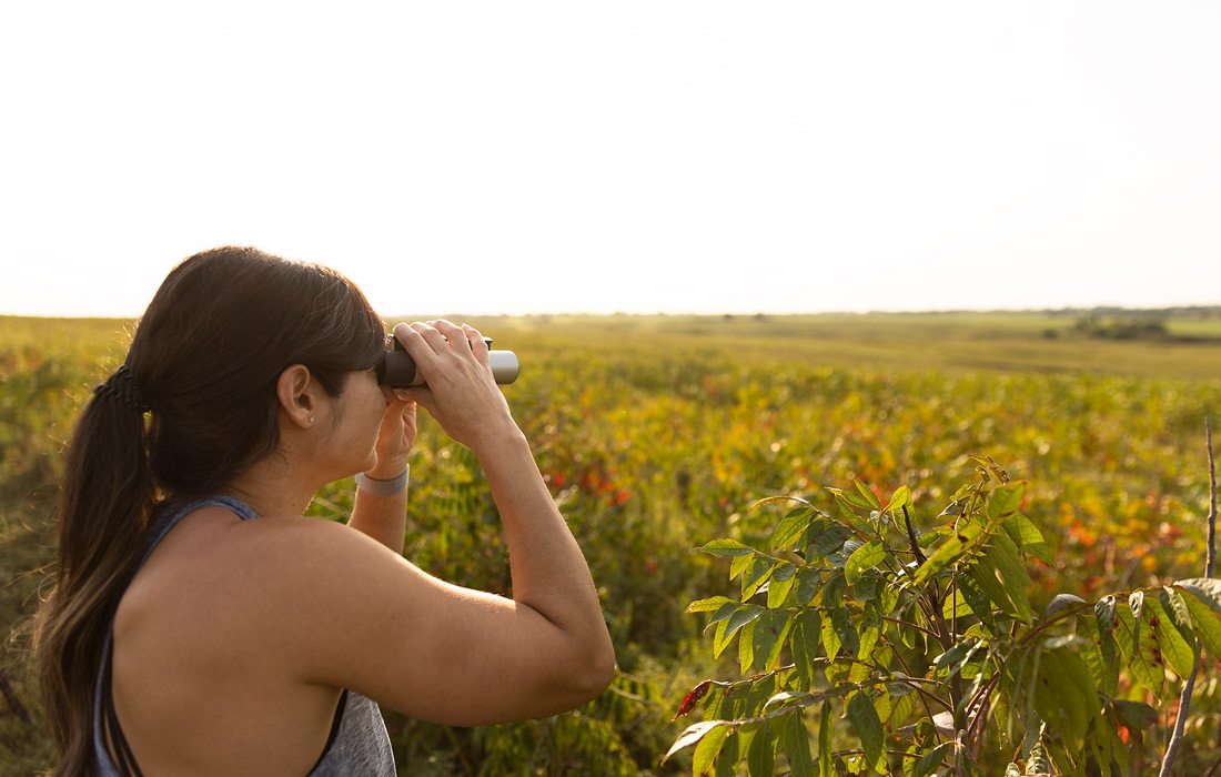 Sightseeing in Prairie State Park, southwest Missouri