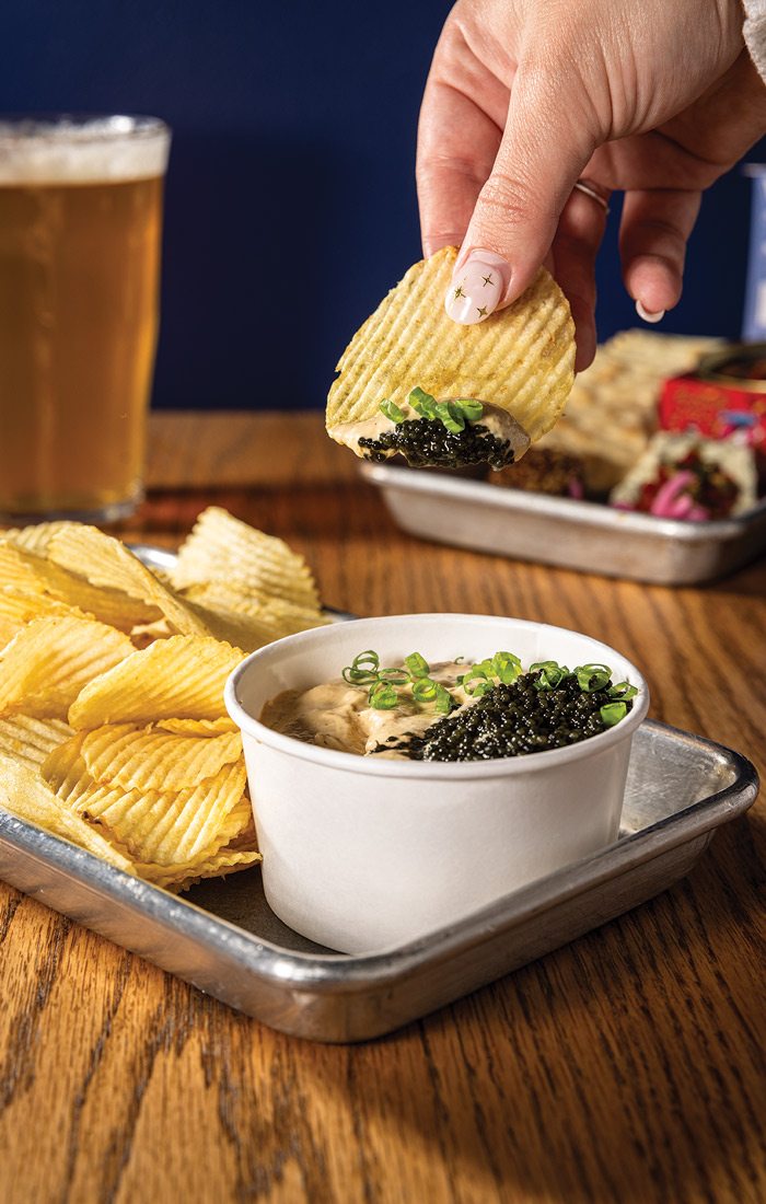 Food and dip from Before and After Brewing in Springfield MO