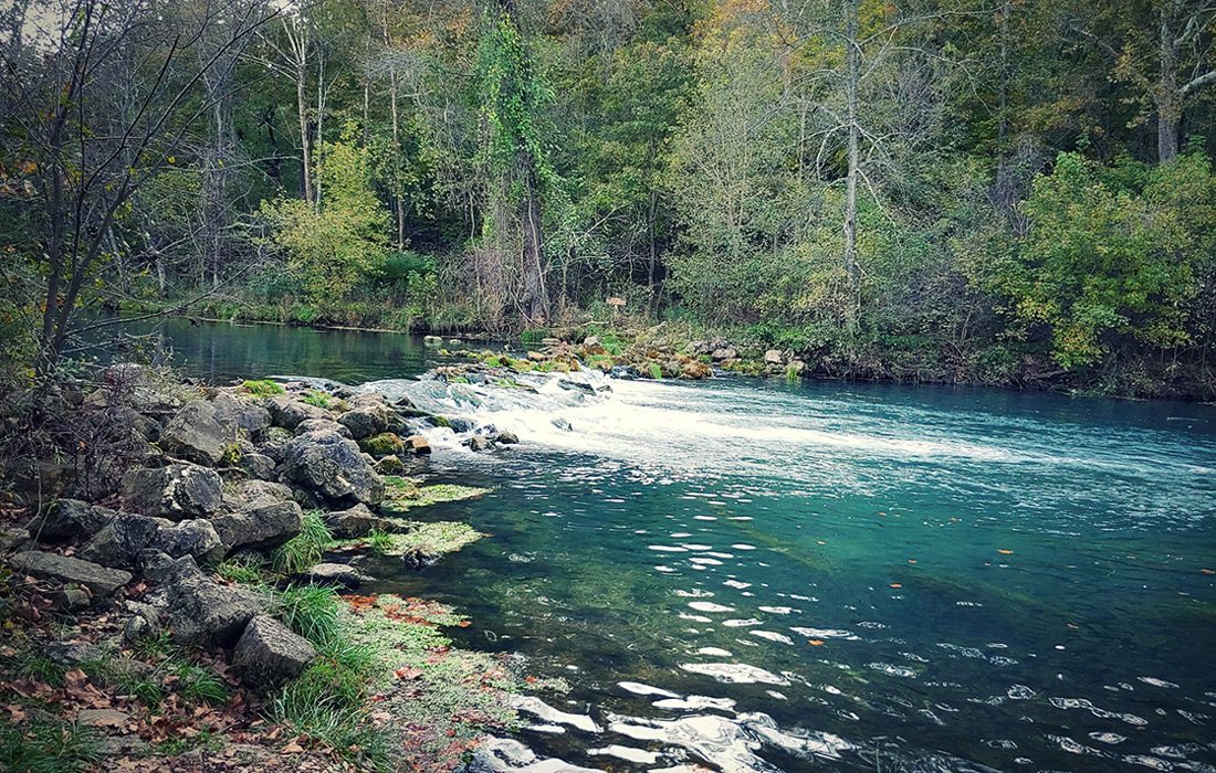 River in Bennett Spring State Park, Missouri