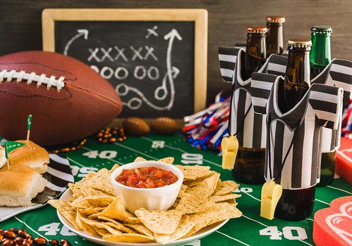 Super bowl party spread