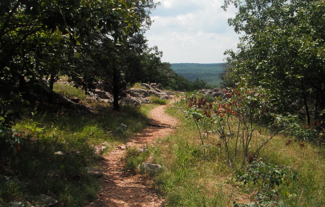 Walking path at Taum Sauk, Missouri