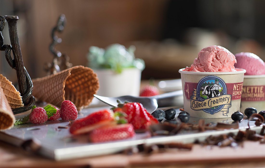 Experience summer at The Keeter Center with their homemade ice cream/
