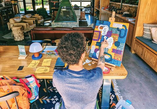 Art at the Ozarker Lodge