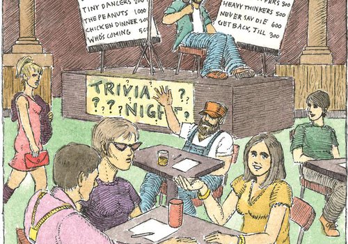 Trivia night illustration