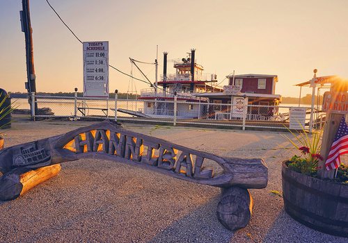 Visit Hannibal, MO, the famous hometown of author Mark Twain.