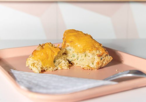 Cheddar-Chive Scone from Kingdom Coffee