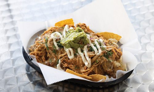 Peanut Chicken Nachos from The Wheelhouse