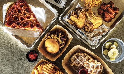 Food options at 14 Mill Market