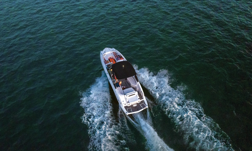 Boat on Table Rock Lake in southwest Missouri